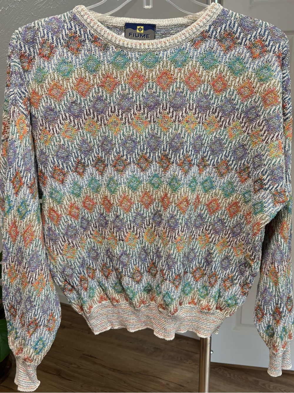 Fiume made in Italy, vintage crewneck, slouchy sweater, size L/XL